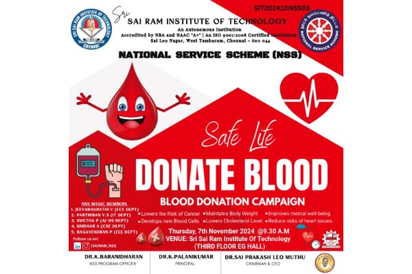 Mega 27th Blood  Donation Camp Help Save A Life Give The Gift Of Blood On 07-11-2024