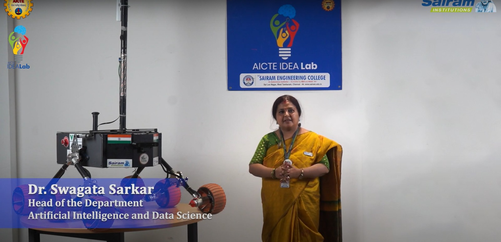 AICTE IDEA LAB at Sairam Institutions has achieved remarkable success